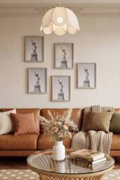 Living and Home 5-Piece Photo Frame Set in Beige - thumbnail 1