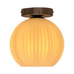 First Choice Lighting Set of 2 Betchley - White Glass Satin Nickel Ceiling Light Fittings - thumbnail 3