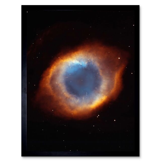 Artery8 Hubble Space Telescope Image Eye Of God Coil Shaped Helix Nebula An Iridescent Gas Tunnel Pointing At Earth Viewed As A Red Blue Ring Radial - image 1