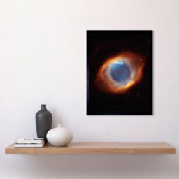 Artery8 Hubble Space Telescope Image Eye Of God Coil Shaped Helix Nebula An Iridescent Gas Tunnel Pointing At Earth Viewed As A Red Blue Ring Radial - thumbnail 2