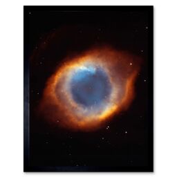 Artery8 Hubble Space Telescope Image Eye Of God Coil Shaped Helix Nebula An Iridescent Gas Tunnel Pointing At Earth Viewed As A Red Blue Ring Radial - thumbnail 1
