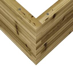 Berkfield Home Decorative Garden Planter 50x50x45.5 cm Impregnated Wood Pine in Brown - thumbnail 8