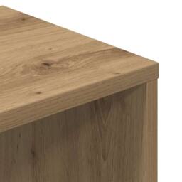Berkfield Home Decorative Book Cabinet Artisan Oak 34x31x112 cm Engineered Wood in Brown - Size: 34 x 31 x 112 cm - thumbnail 7