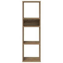 Berkfield Home Decorative Book Cabinet Artisan Oak 34x31x112 cm Engineered Wood in Brown - Size: 34 x 31 x 112 cm - thumbnail 4