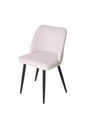 Living and Home Set of 2 Upholstered Dining Chairs in Beige - thumbnail 4