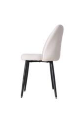 Living and Home Set of 2 Upholstered Dining Chairs in Beige - thumbnail 6
