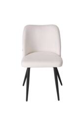 Living and Home Set of 2 Upholstered Dining Chairs in Beige - thumbnail 3