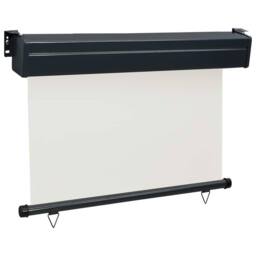 Berkfield Home Balcony Side Awning 85x250 cm Cream - thumbnail 4