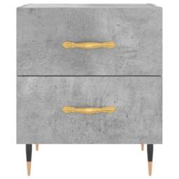 Berkfield Home Modern Bedside Cabinets 2 pcs Concrete Grey 40x35x47.5 cm Enginee - thumbnail 6