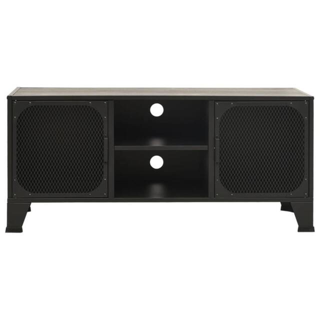 Berkfield Home TV Cabinet Grey 105x36x47 cm Metal & MDF - Size: 105 x 36 x 47 cm - image 1