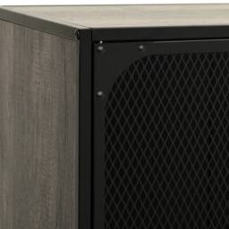 Berkfield Home TV Cabinet Grey 105x36x47 cm Metal & MDF - Size: 105 x 36 x 47 cm - thumbnail 8