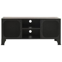 Berkfield Home TV Cabinet Grey 105x36x47 cm Metal & MDF - Size: 105 x 36 x 47 cm