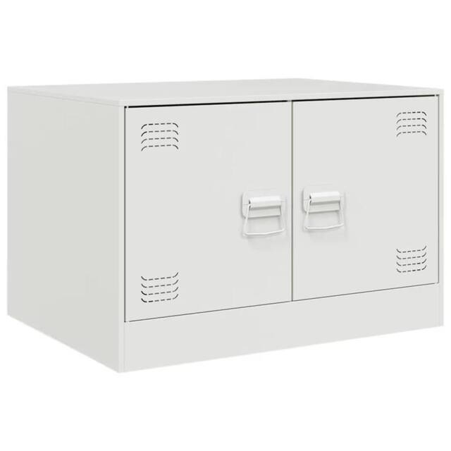 Berkfield Home Coffee Table White 67x50x44 cm Steel - Size: 67 x 50 x 44 cm - image 1