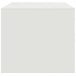 Berkfield Home Coffee Table White 67x50x44 cm Steel - Size: 67 x 50 x 44 cm - thumbnail 8