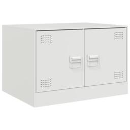 Berkfield Home Coffee Table White 67x50x44 cm Steel - Size: 67 x 50 x 44 cm - thumbnail 1
