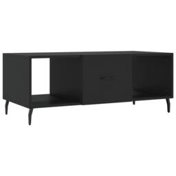 Berkfield Home Decorative Coffee Table Black 102x50x40 cm Engineered Wood - Size: 102 x 50 x 40 cm - thumbnail 3