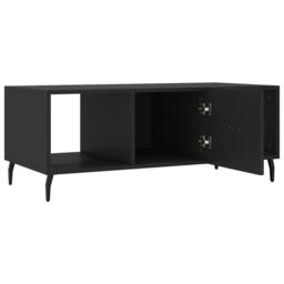 Berkfield Home Decorative Coffee Table Black 102x50x40 cm Engineered Wood - Size: 102 x 50 x 40 cm - thumbnail 7