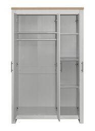 Birlea 3 Door Mirror Wardrobe Highgate Farmhouse Shabby Chic in Grey - thumbnail 5