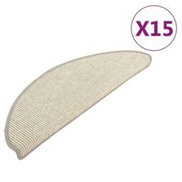 Berkfield Home Stair Mats Self-adhesive 15 pcs Silver 65x21x4 cm - Size: Medium - thumbnail 3