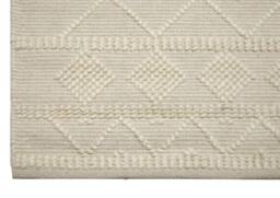 FurnitureboxUK Maeve Cream Diamond Pattern Wool Rug 120x170cm - Size: 170 cm x 120 cm - thumbnail 3