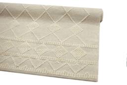 FurnitureboxUK Maeve Cream Diamond Pattern Wool Rug 120x170cm - Size: 170 cm x 120 cm - thumbnail 7