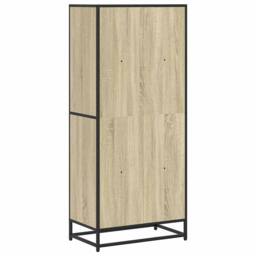 Berkfield Home Modern Bookcase Sonoma Oak 60x35x139 cm Engineered Wood in Brown - Size: 60 x 35 x 139 cm - thumbnail 6