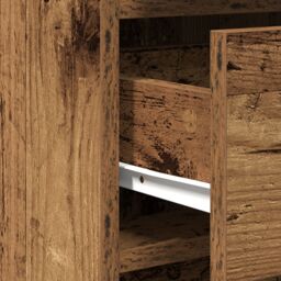 Berkfield Home Sideboard Old Wood 40x41x75 cm Engineered Wood in Brown - Size: 40 x 41 x 75 cm - thumbnail 9