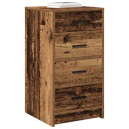 Berkfield Home Sideboard Old Wood 40x41x75 cm Engineered Wood in Brown - Size: 40 x 41 x 75 cm - thumbnail 3