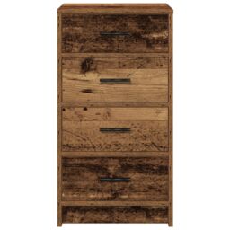 Berkfield Home Sideboard Old Wood 40x41x75 cm Engineered Wood in Brown - Size: 40 x 41 x 75 cm - thumbnail 6