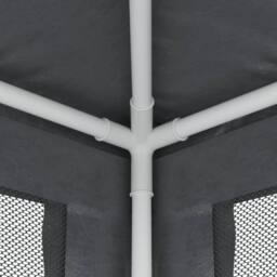 Berkfield Home Party Tent with 4 Mesh Sidewalls Anthracite 3x3 m HDPE in Dark Grey - thumbnail 6