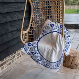 Benjamin Tate Design Folk Art Blanket in Natural - Size: 120 cm x 150 cm - thumbnail 4