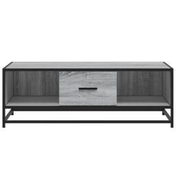 Berkfield Home Coffee Table Grey Sonoma 100x57x35 cm Engineered Wood & Metal - Size: 100 x 57 x 35 cm - thumbnail 5