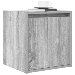 Berkfield Home Wall-Mounted Bedside Cabinet Grey Sonoma 38x34x40 cm - Size: 38 x 34 x 40 cm - thumbnail 4