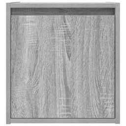 Berkfield Home Wall-Mounted Bedside Cabinet Grey Sonoma 38x34x40 cm - Size: 38 x 34 x 40 cm - thumbnail 6