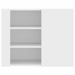 Berkfield Home Wall Cabinet White 75x35x60 cm Engineered Wood - Size: 75 x 35 x 60 cm - thumbnail 4