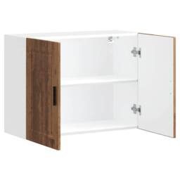 Berkfield Home Kitchen Wall Cabinet Porto Old Wood Engineered Wood in Brown - thumbnail 5