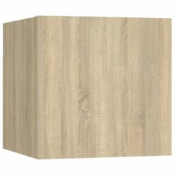 Berkfield Home Classic 8 Piece TV Cabinet Set Sonoma Oak Engineered Wood in Light Brown - thumbnail 5