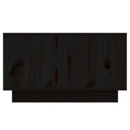Berkfield Home Coffee Table Black 55x56x32 cm Solid Wood Pine - Size: 55 x 56 x 32 cm - thumbnail 5