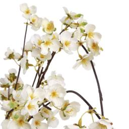 Lemon Pavilion Furniture and Decor Artificial Japanese Blossom - Plastic - L6 x W8 x H130 cm - White - thumbnail 6
