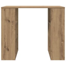 Berkfield Home Corner Desk Artisan oak Engineered wood Medium Sleek in Brown - thumbnail 4
