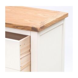 Cabinet Bits Lovere 3 Drawer Dressing Table Set Brass Cup Handle in Off-White - thumbnail 5