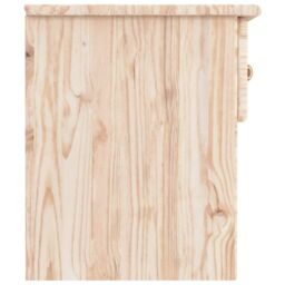 Berkfield Home Bedside Cabinet ALTA 43x35x40.5 cm Solid Wood Pine in Brown - thumbnail 5