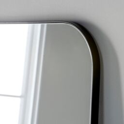 Yearn Mirrors Extra Large Black Curved corner Mirror 180x80cm - Size: 180x80 cm - thumbnail 3