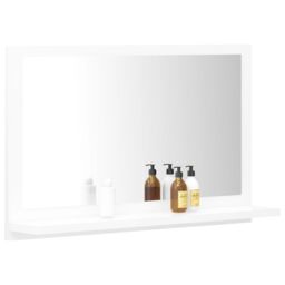 Berkfield Home Bathroom Mirror White 60x10.5x37 cm Engineered Wood - thumbnail 4