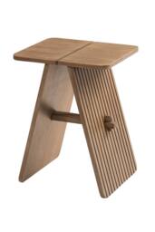 MH London Lohan Side Table Solid Wood Bedside Table for Living Room & Bedroom in Brown - thumbnail 4