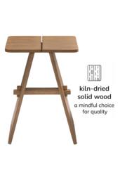 MH London Lohan Side Table Solid Wood Bedside Table for Living Room & Bedroom in Brown - thumbnail 5