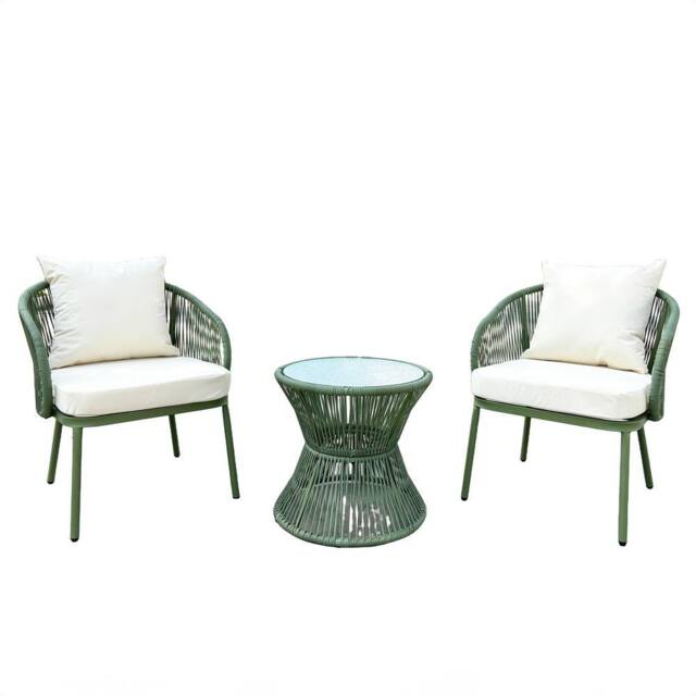Artemis Home Florent Patio Bistro Set in Green - image 1