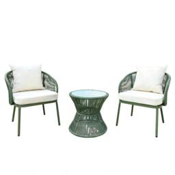 Artemis Home Florent Patio Bistro Set in Green - thumbnail 1