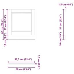 Berkfield Home Decorative Dishwasher Panel Porto Black 60x1.5x67 cm Engineered Wood - thumbnail 8