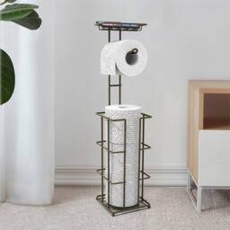 FORGEVIO Bronze Metal Toilet Paper Roll Holder - Size: 180 cm width x 180 cm drop - thumbnail 1